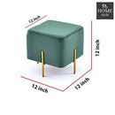 Wooden stool Square shape With Steel Stand -173
