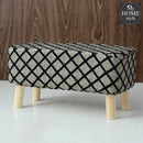 Wooden stool Two Seater-107 Black
