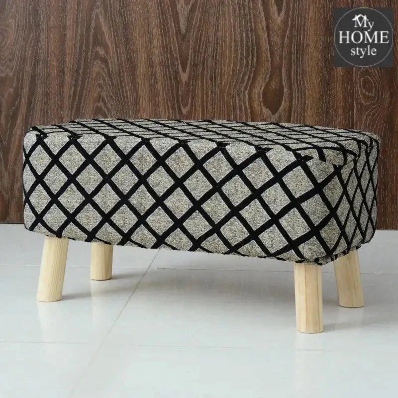Wooden stool Two Seater-107 Black