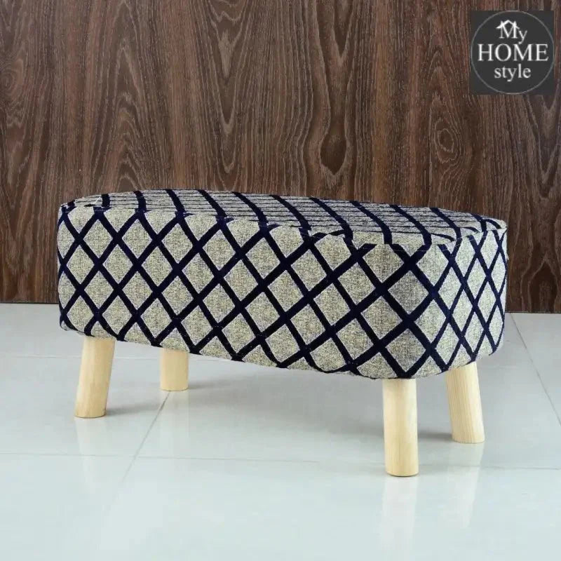 Wooden stool Two Seater-108 Blue