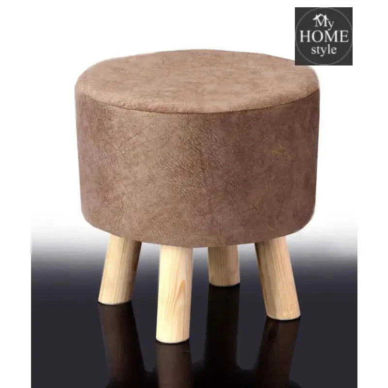 Wooden stool Velvet Sprinkle Round Shape- 1291