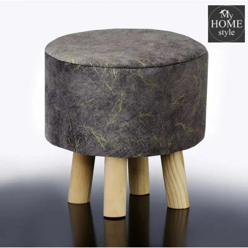 Wooden stool Velvet Sprinkle Round Shape- 1296