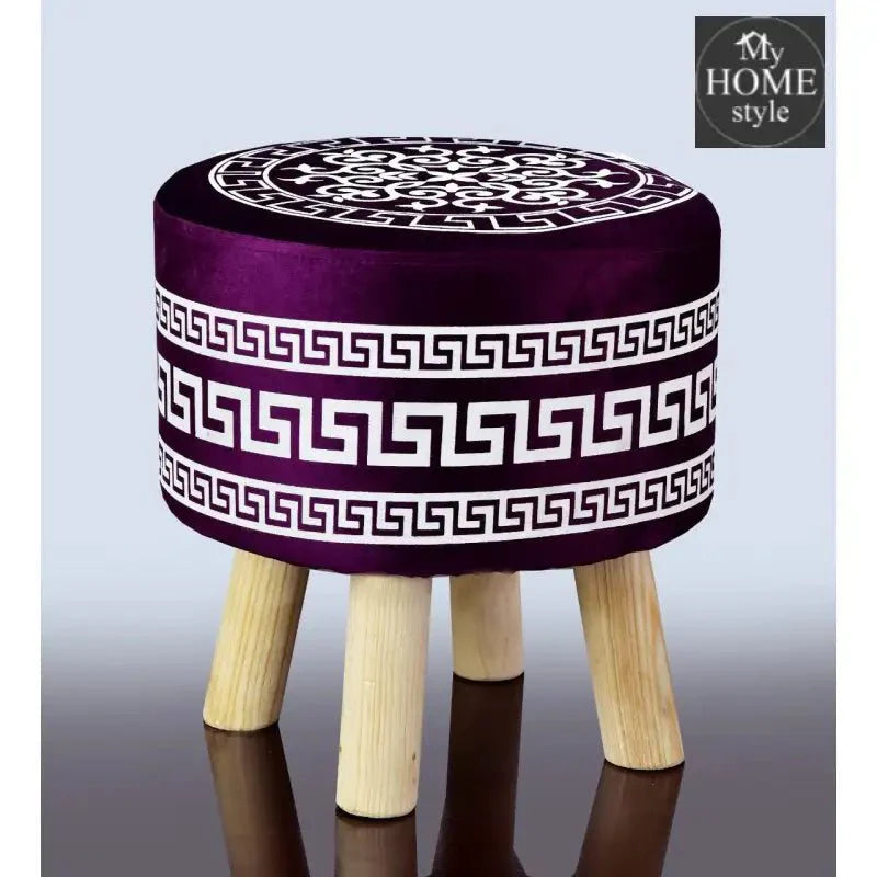 Wooden stool Vercase Design round shape-737
