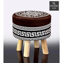 Wooden stool Vercase Design round shape-739
