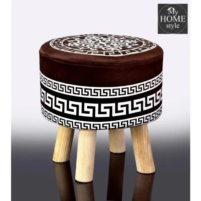 Wooden stool Vercase Design round shape-739