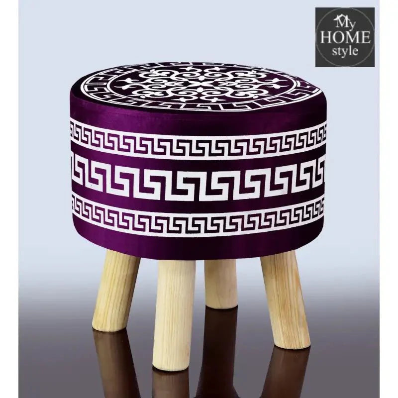 Wooden stool Vercase Design round shape-743