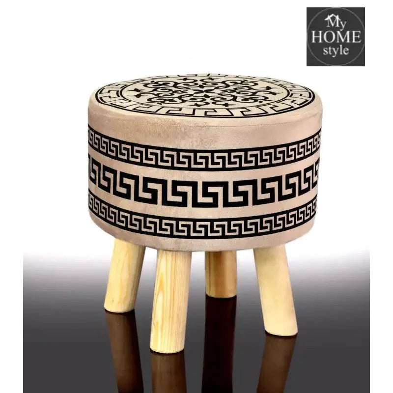Wooden stool Vercase Design round shape-748