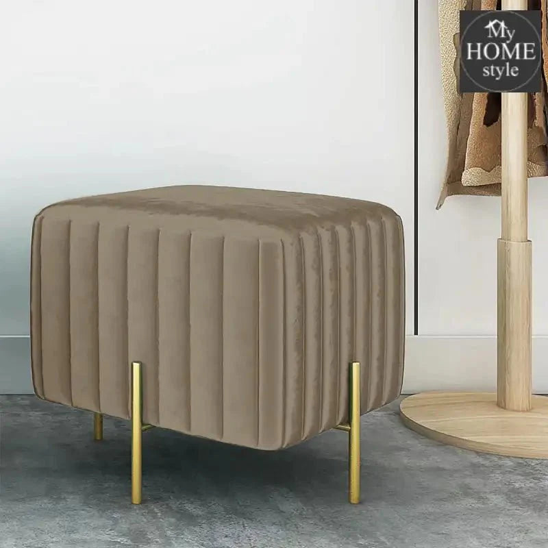 Wooden stool With Steel Stand -203