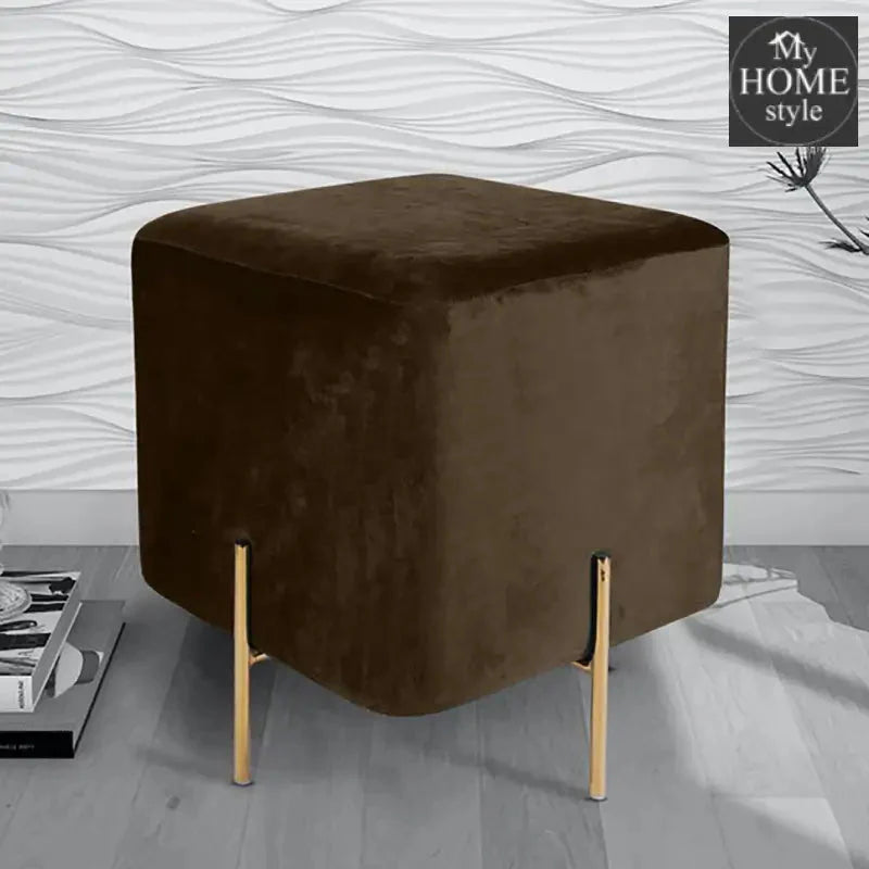 Wooden stool With Steel Stand -212