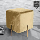 Wooden stool With Steel Stand -213