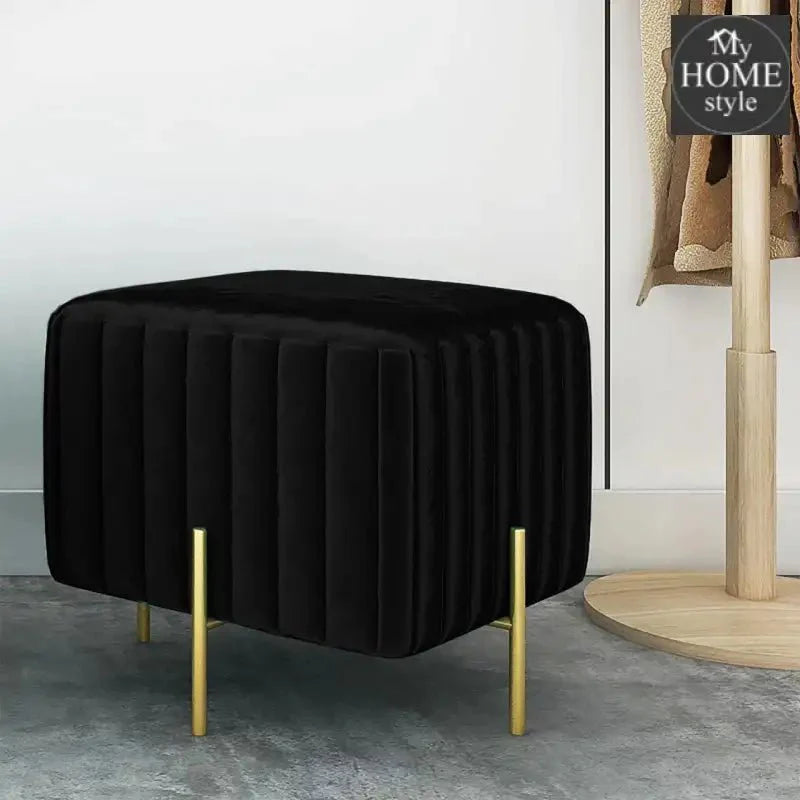 Wooden stool With Steel Stand -263