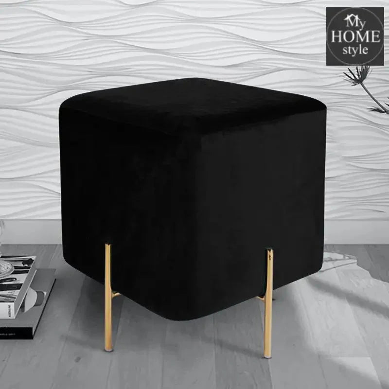 Wooden stool With Steel Stand -264
