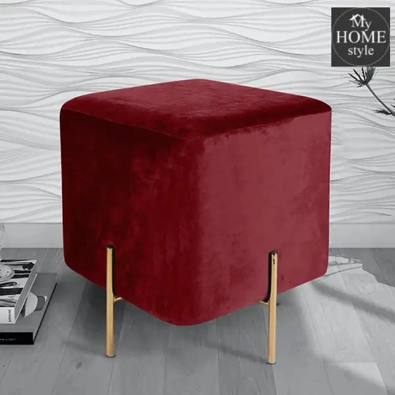 Wooden stool With Steel Stand -275