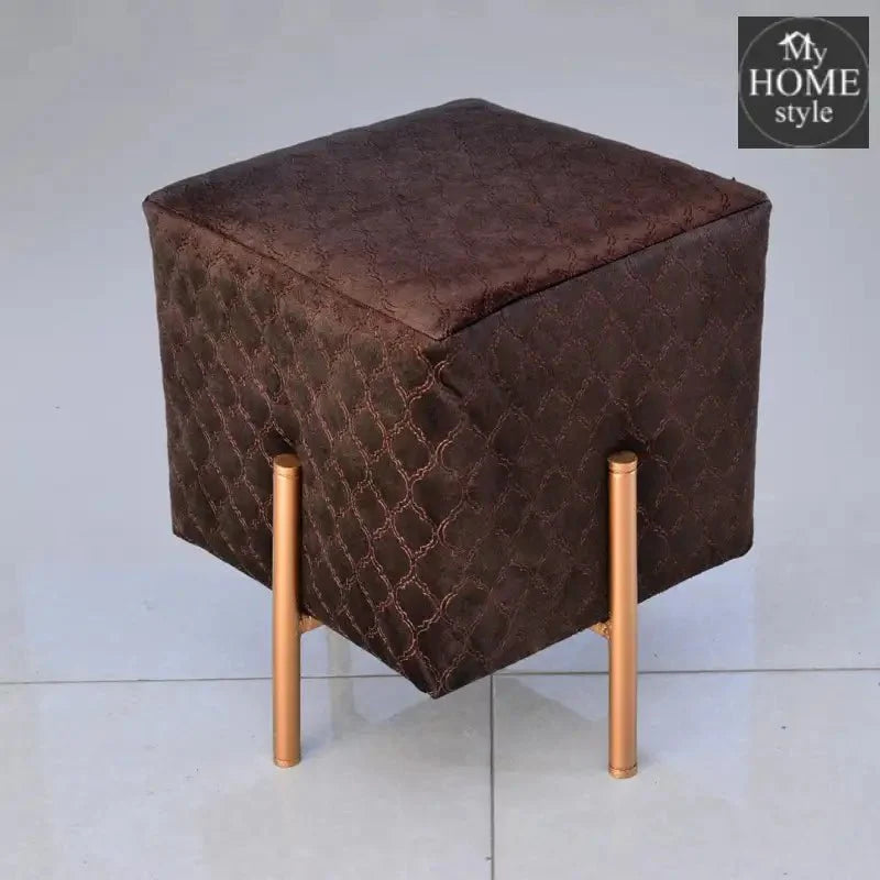 Wooden stool With Steel Stand -293
