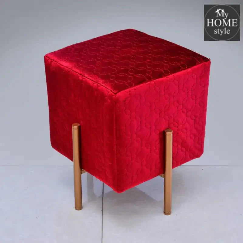 Wooden stool With Steel Stand -294