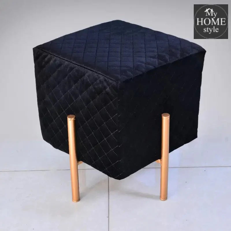 Wooden stool With Steel Stand -297